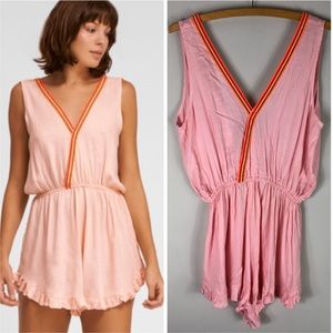 Pitusa Bali Romper Peach Sleeveless Rayon 566